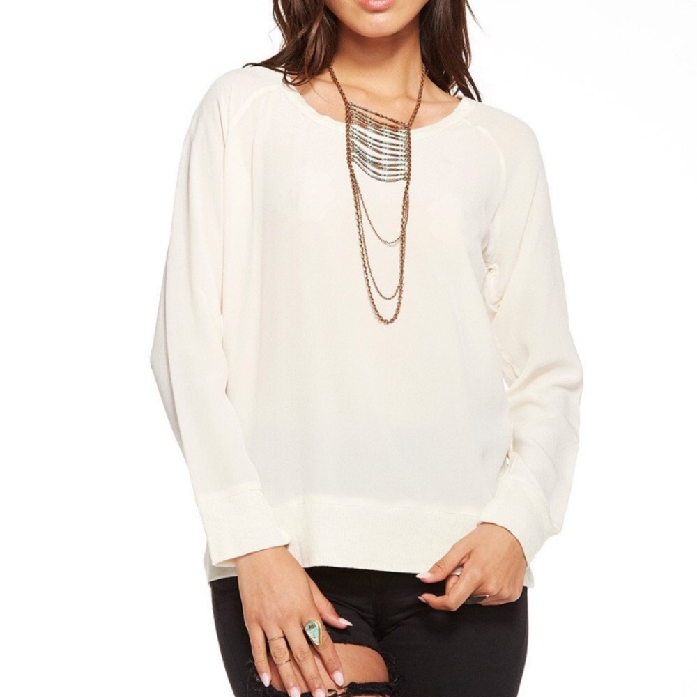 NWT CHASER DRAPE BACK RAGLAN PULLOVER SZ M